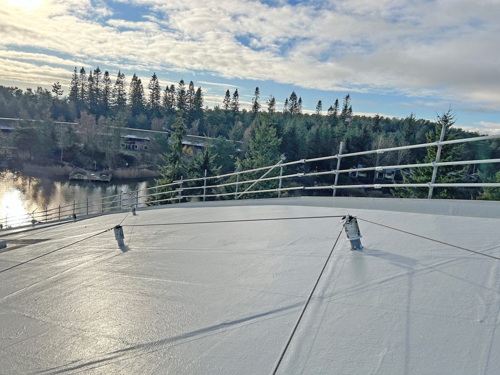 Liquid roofing detailing at Center Parcs by Central Group