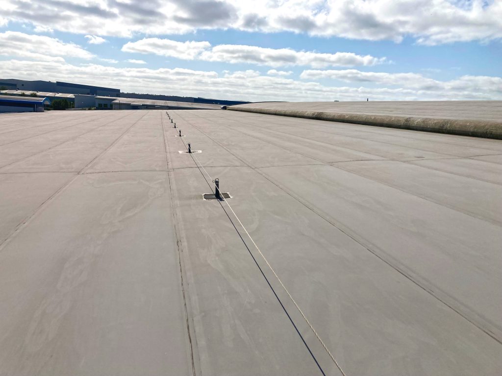 existing single-ply roof that was refurbished by Central Group